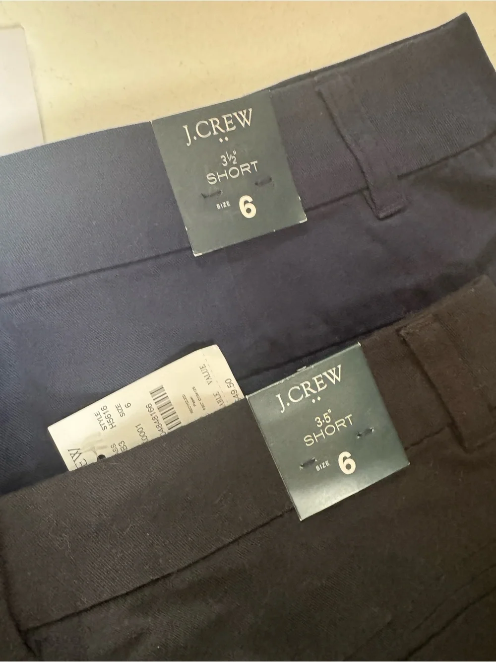 J. Crew Women’s Chino  3.5-inch inseam Shorts size 6